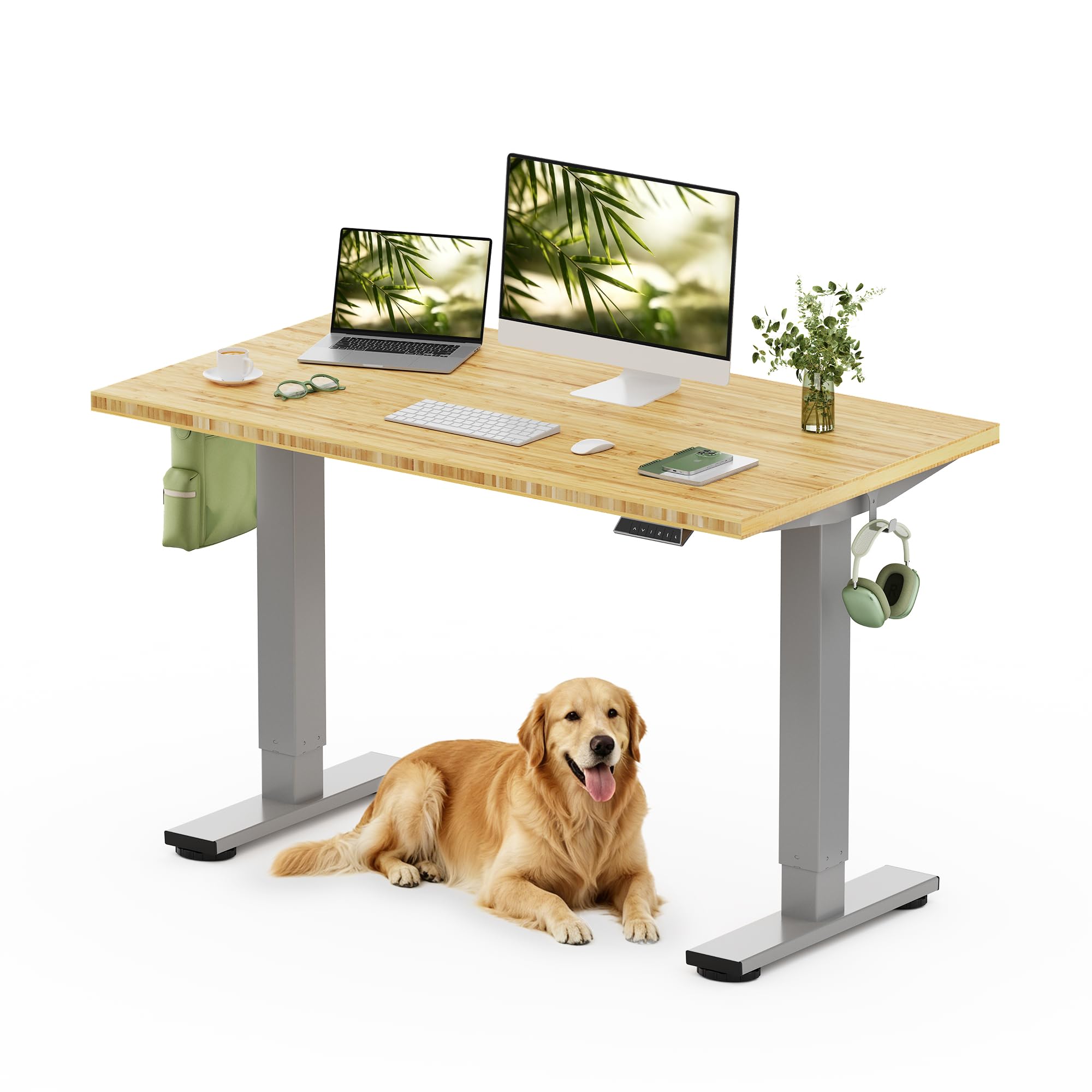 Amazon.com: FLEXISPOT Solid Wood Standing Desk, One-Piece Real